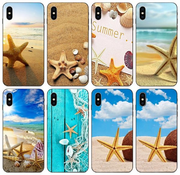 

[tongtrade] ocean beach starfish case for iphone 11 pro x xs max xr 8s 7s 6s plus samsung j1 j5 j7 honor 4c 5a 5c redmi 5a 6a fashion case