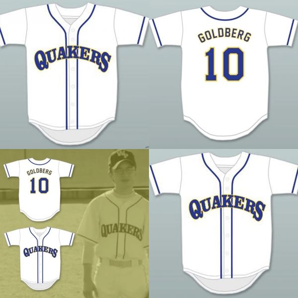 

adam goldberg 10 william penn academy quakers white baseball jersey double stiched men women youth, Blue;black