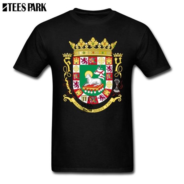 

ретро стиль тенниска продажа puerto rico гербе tee рубашки для мужчин slim fit молодежи смешные футболки дизайн симпатичные official одежда, White;black