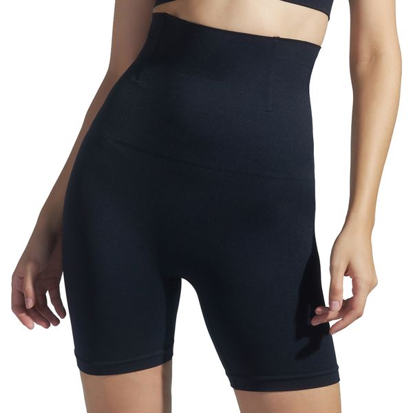 

sh-0012 high waist non-slip shaper shorts large size shapewear underwear, Black;white