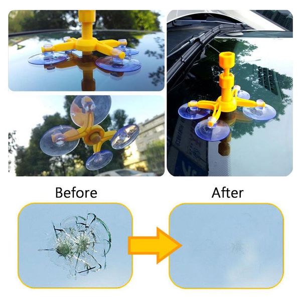 

Car Windshield Repair Tool Set DIY Car Kit Wind Glass For Chip Crack Glass Crack Resin Sealer Windscreen Restore Fix Set