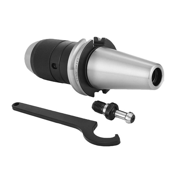 

integrated cat40 collet chuck keyless drill chuck 1/2 inch for haas cat40 cnc engraving machine & milling lathe tool