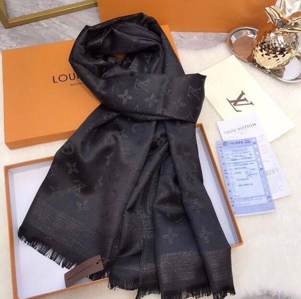 

scarf brand scarf for women luxury letter pattern cotton gold thread designers thick scarfs warm scarves size 70x180cm quality, Blue;gray