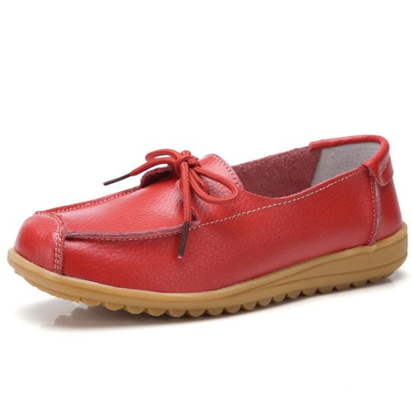 

women shoes non-slip comfortable leather flats women's casual shoes, Black