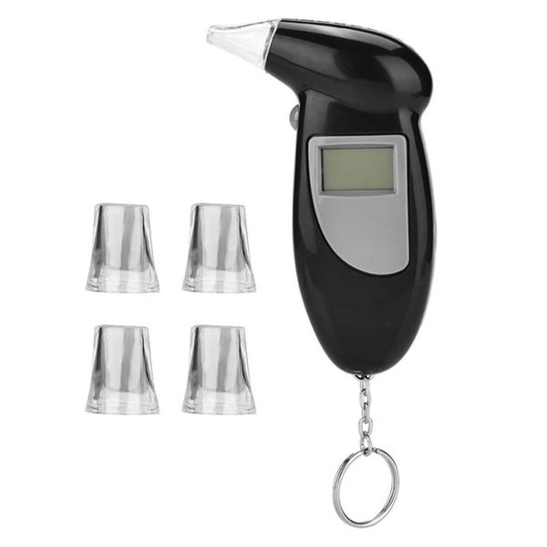 

professional alcoholism test alcohol breath tester lcd screen analyzer detector test tool keychain breathalizer breathalyser device