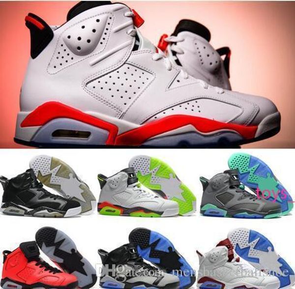 

infrared new 6 6s mens basketball shoes bred tinker unc black cat white carmine mens designer trainers sport athletic sneakers size 8-13