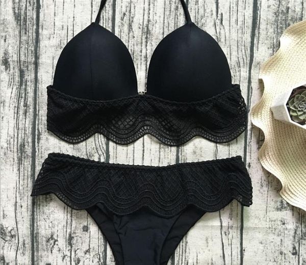 

2019 купальники lady lace bikini сексуальные купальники черная полоса