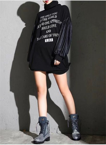 

rhinestone martin boots women's british style new wild round head high lace up martins shiny thick boots women's ankle boots, Black