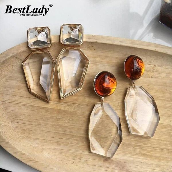 

lady trendy resin women party drop earrings bohemian vintage dangle statement earring jewelry wedding party wholesale, Silver