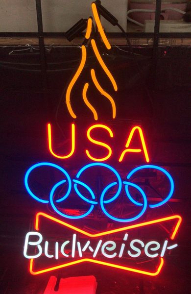 

сша budweiser неоновый свет реклама бар развлечения клуб украшения художественный дисплей настоящее стекло неоновая лампа металлический карк