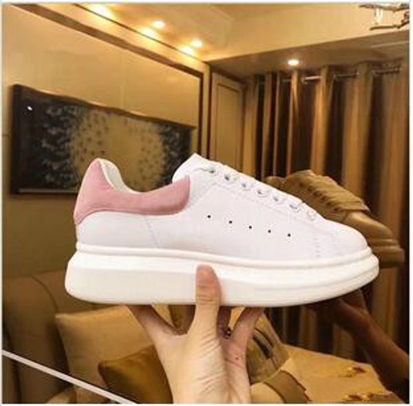 

2019 with white women shoes designer wedding fashion men leather platform party bo casual luxury quality shoes sneakers gndj, Black