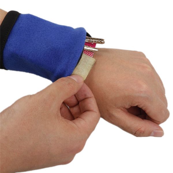 

1pair running bag wrist wallet pouch fleece zipper travel gym cycling sport wallet hiking accessiories outdoor camping tool