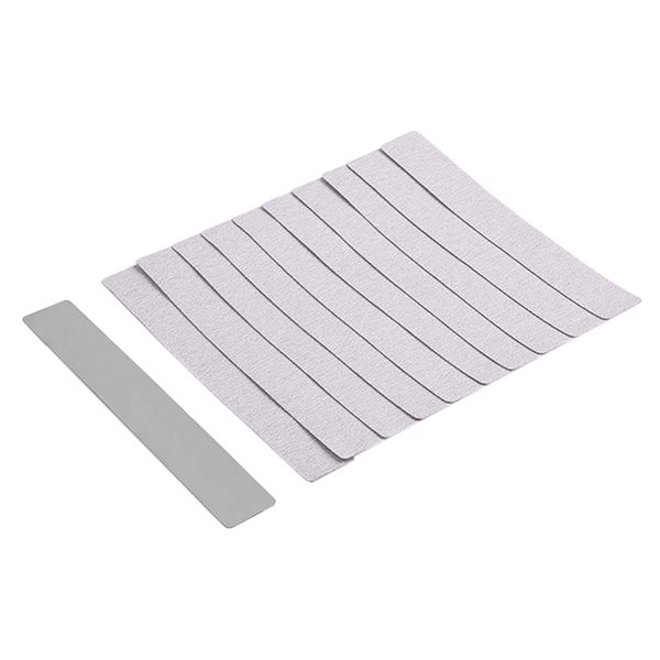 

10pcs nail files buffers adhesive emery board manicure polishing sanding tools with stainless steel sheet