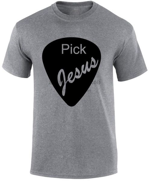 

pick jesus religious gospel slogan evangelism christian men t-shirt, White;black