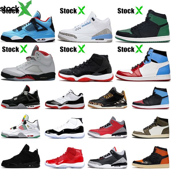 

2020 fire red 5 bred 11s travis scotts 4 4s unc pine green 1s 1 fearless women mens basketball shoes size 5.5-13