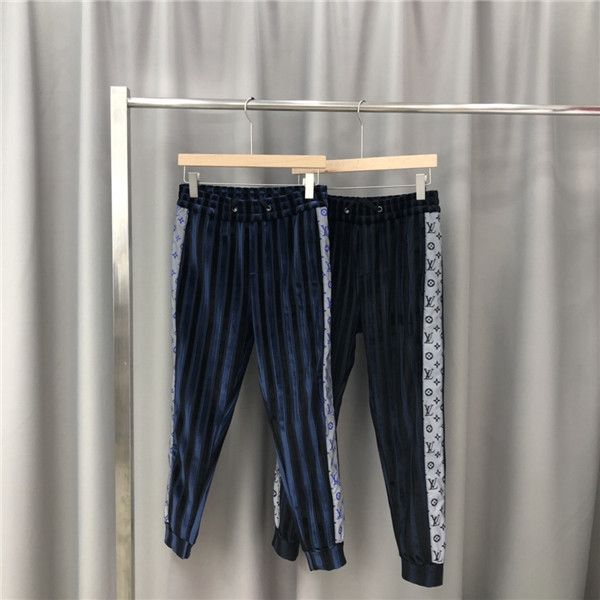 

luxurious paris brands design  long pants terry trousers all-match fashion ribbon hip-hop high streetwear cool sports ourdoor v trousers, Brown;gray