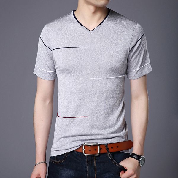 

male sweaters fashion homme pullover slim men short sleeve thin new smart casual sweaters bottoming shirt v-neck, White;black