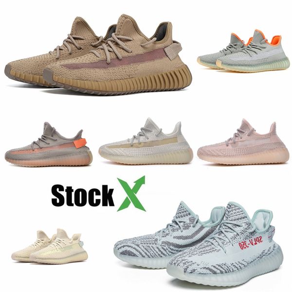 

reflective carbon bule kanye west v2 mens running shoes teal blue utility black women magnet wave runner designer sports sneakers #dss142