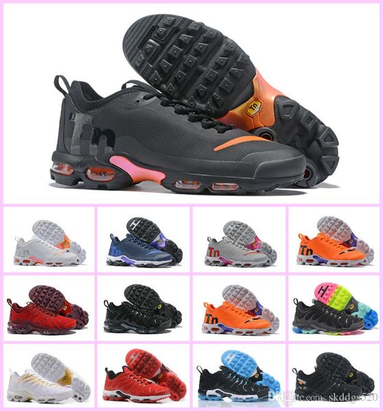 

2019 tn plus mens women mercurial ultra se black white orange desinger running shoes womens men trainers sports sneakers