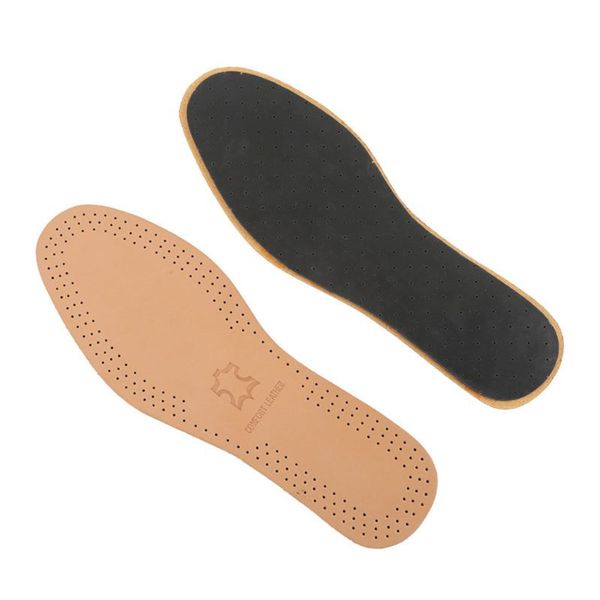 

1 1 pair comfortable imitation leather full pad men women breathable sweat-absorbent latex insoles thickening absorption, Black