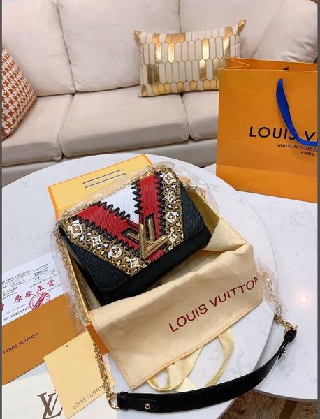 

new products 2020 new fashion retro style stitching messenger bag shoulder bag female mobile phone bag wallet