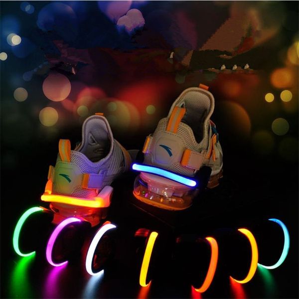 Led Night Safety Warning Shoe Clip Running Cycling Bike Outdoor Flash Light Tool LED Luminous Kids Toys T9I00287