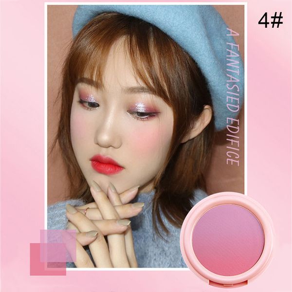 

1 pcs ombre face blush natural makeup blusher powder cheek face 3d contour brighten blush msi-19