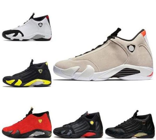 

14 xiv desert sand men basketball shoes 14s bred last sblack toe candy cane sports shoes sneakers women boots outdoor athletics with box