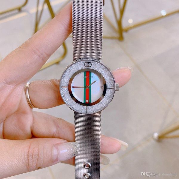 

womens watch waterproof wristwatches new modell fashion luxury casual brand quartz watch l418001, Slivery;brown