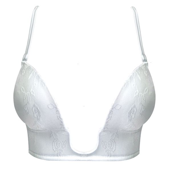 

push up bra женщина underwears белого sexy погружение глубоко собирает transparent ремней цветочного силикон женщина бюстгальтер a b c d e н, Red;black