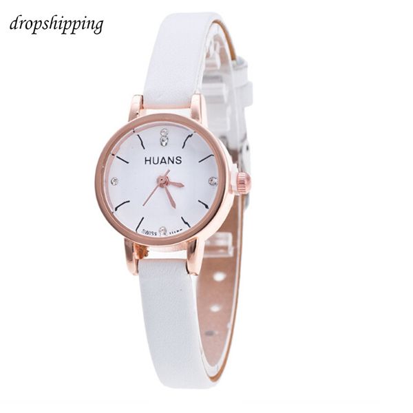 

ladies leather bracelet watch minimalist fashion woman fine strap watch travel souvenir birthday gifts analog quartz reloj #4, Slivery;brown