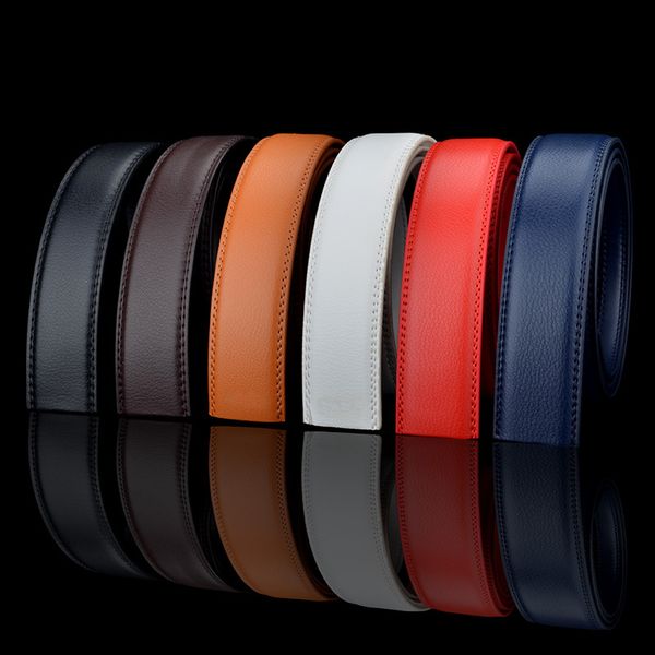 

no buckle belt body strap without buckle belts men good quality male belts automatic belt for men cinto masculino, Black;brown