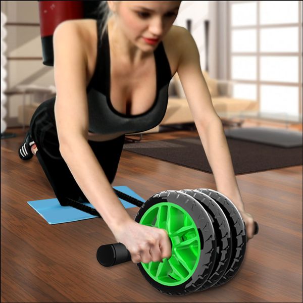 

abdominal wheel power roller fitness equipment men and women household mute women's beginners belly holding thin waist exercise