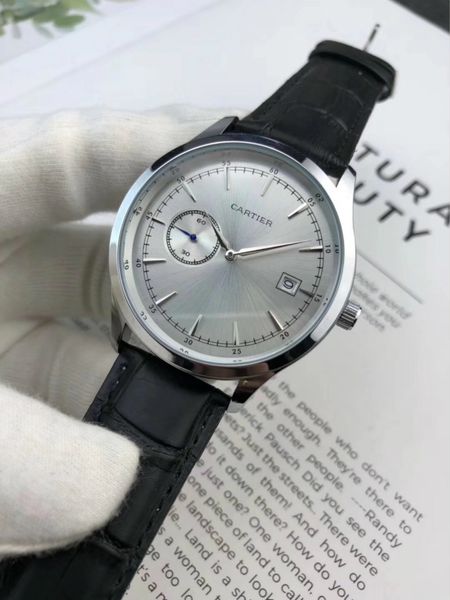 

часы мужские часы женские кварцевые часы моды спорта Chronograph кожаный ремешок топ м