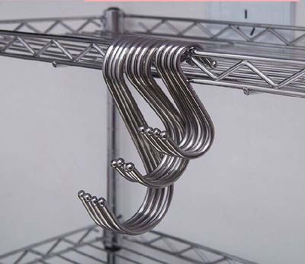 

10шт / set metal s образных крючков ванной кухня крючки многофункциональный sundries хранение крючки вешалка держатель