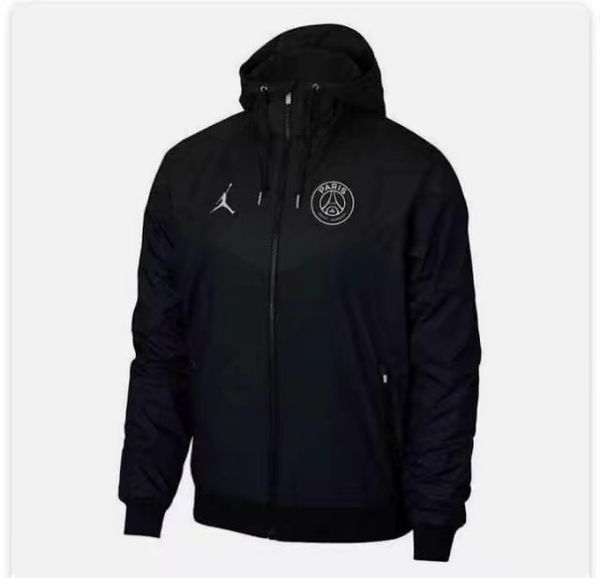 

thai quality 2020 paris football sweatshirt 20 21 verratti white soccer hoodie tracksuit icardi shirts di maria psg mbappe windbreaker, Gray;blue