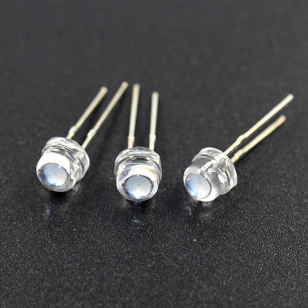 

1000pcs/lot 5000~6000mcd white 5mm straw hat led lamp beads super bright led super big core light-emitting diodes (leds