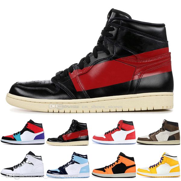 

1 High OG Travis Scotts Basketball shoes Spiderman Rookie of the Year UNC Mens Homage To Home Royal Blue Sport Designer Sneakers Trainers