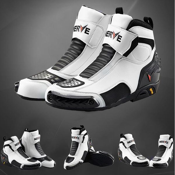 

neve bikers motorcycle boots moto racing motocross off-road motorbike shoes black/white/red size 39/40/41/42/43/44/45 nv005