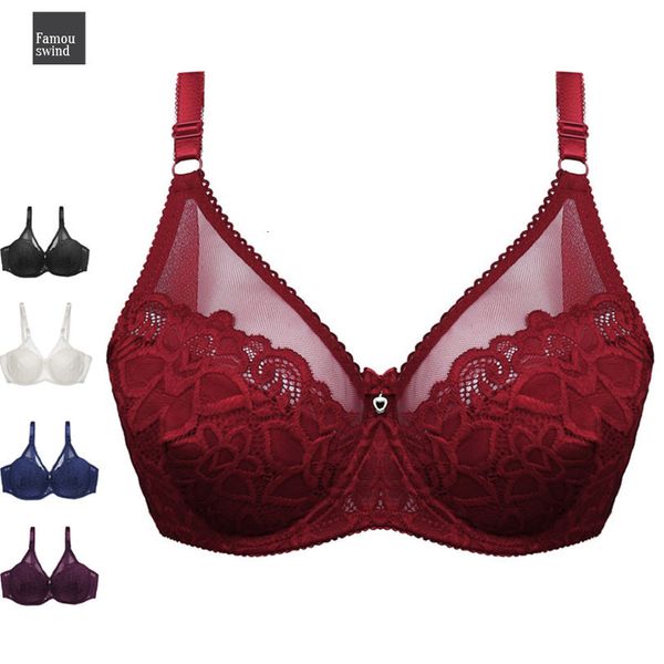 

кружева ультратонкого бюстгальтера глубокого v белье comfort plus размер бюстгальтеры для женщин моды женского bralette большого размером br, Red;black