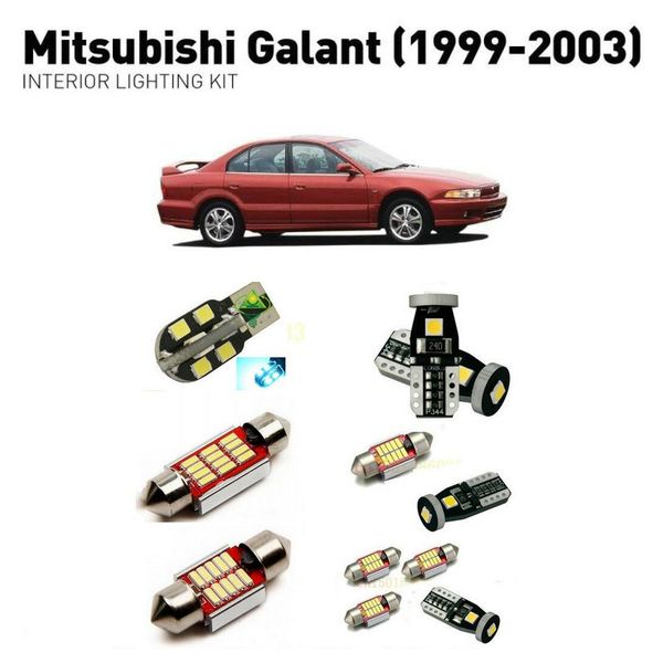 

светодиодные фонари салона для mitsubishi galant 1999-2003 7шт светодиодные фонари для автомобилей комплект освещения автомобильные лампы ca