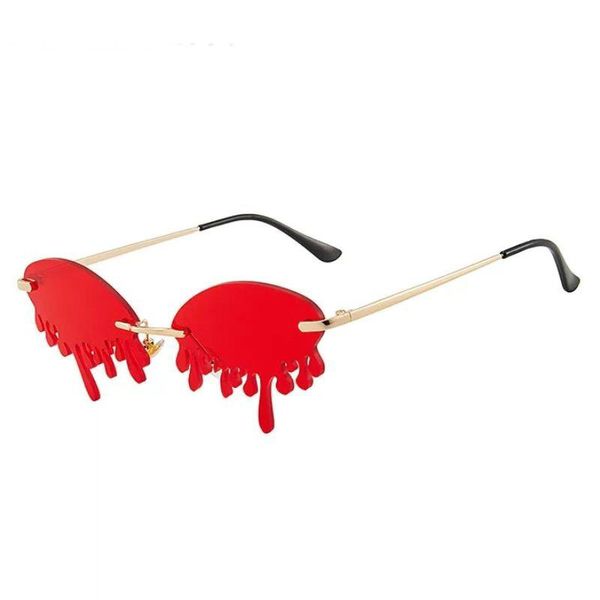 

red stage catwalk tears sunglasses brand retro round sunglasses women black purple gradient lens sun glasses men oversized metal rdiqq sdiqq