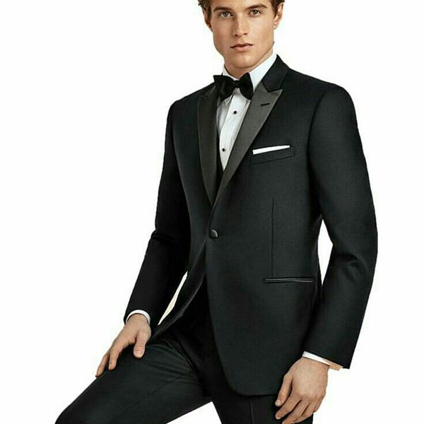 

formal black groom tuxedos slim fit men suits for wedding man items groomsmen blazer trajes de hombre vintage party 2piece terno masculino, Black;gray