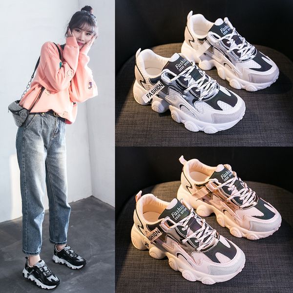 

shoe woman season all-match woman student leisure shoe, Black