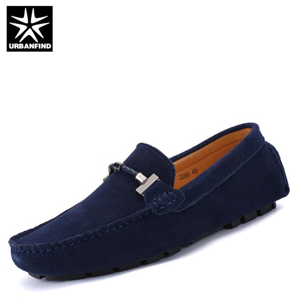 

urbanfind new arrival men fashion driving shoes 4 colors big size 38-47 breathable soft male summer slip-on loafers casual shoes, Black