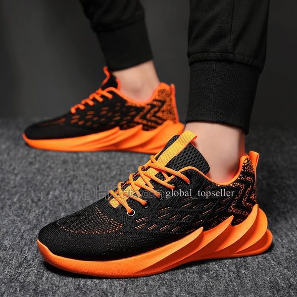 

new arrival with box fashion men shoes mesh breathable sneakers walking male footwear new comfortable lightweight running shoes ac-200301131, White;red