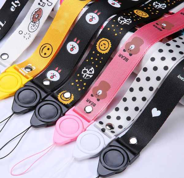 

mobile phone lanyard men's and women's lanyard personalized creative pendant mobile phone chain wrist strap key anti-lost, Silver