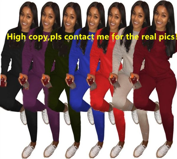 

women designer brand 2 piece set fall winter clothing print letter sweatshirt pants sports suit hoodies leggings sweatsuit outerwear 0015, White