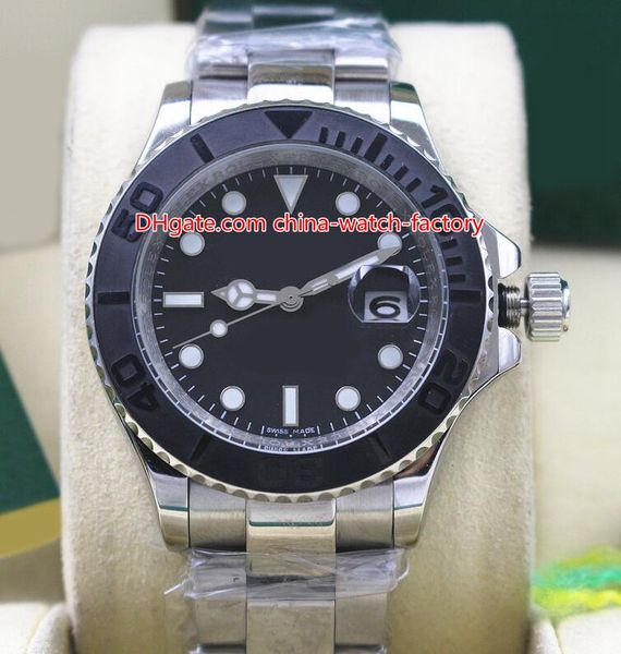 

6 style elling perpetual 40mm 116622 yachtmaster 316l steel asia 2813 movement mechanical automatic mens watch watches, Slivery;brown