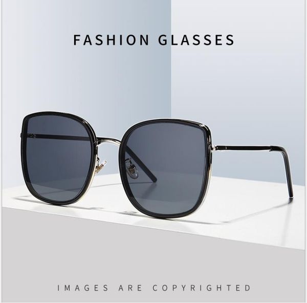 

men's and women's big box sunglasses fashion sunglasses, White;black